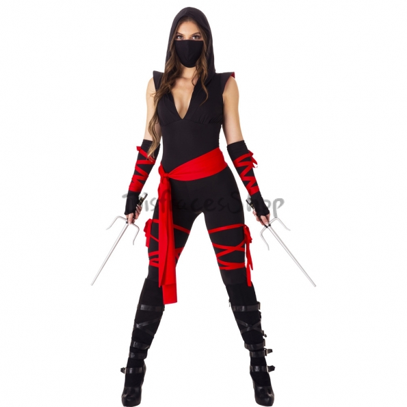 Disfraz de Guerrera Japonesa Bushido Ninja Enmascarada para Mujer