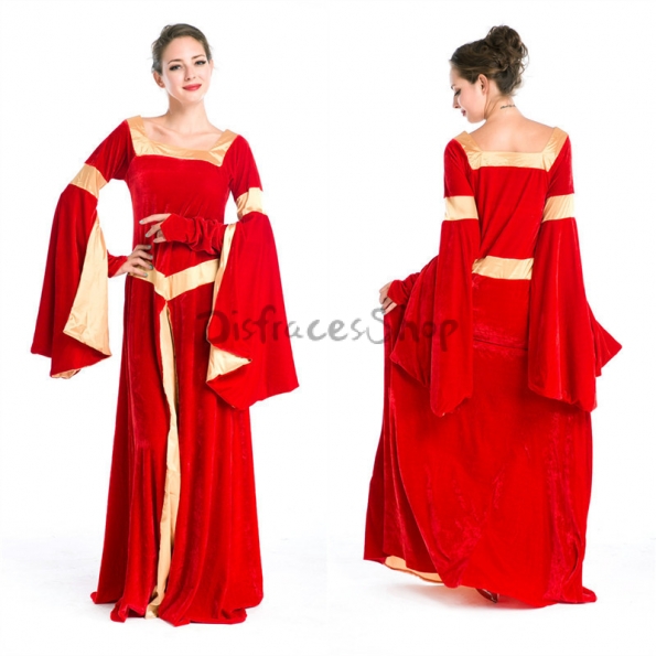 Disfraces Vestido de Fiesta Rojo Manor de Halloween para Mujer
