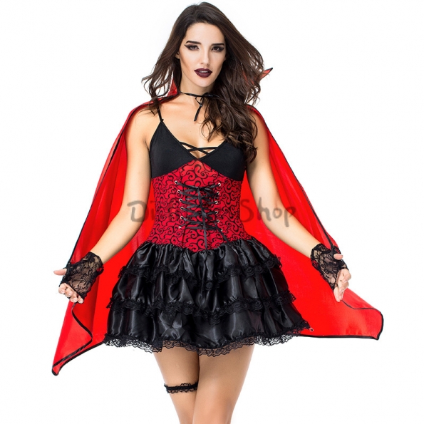 Disfraces de Vampiros Murciélago Reina Festival  Ropa de Halloween para Mujeres
