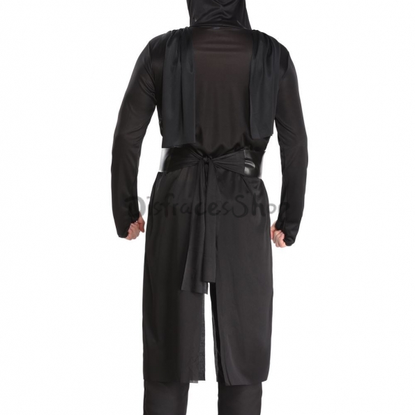 Disfraces Ninja Warrior Mono Negro de Halloween para Hombre