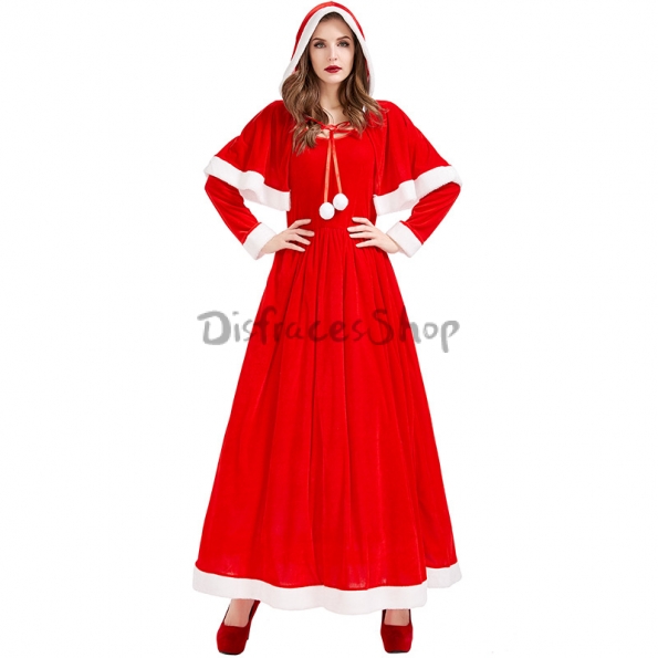 Disfraz Mantón Corto Rojo y Verde de Mujer