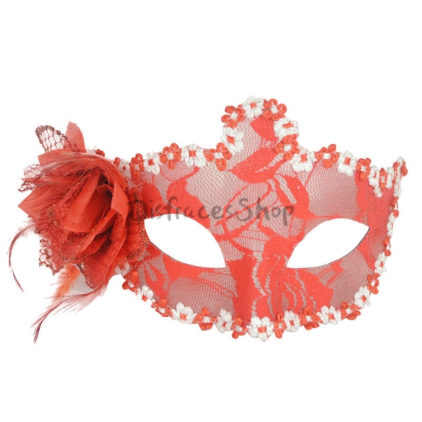 Máscara de Encaje de Corona de Decoraciones de Halloween