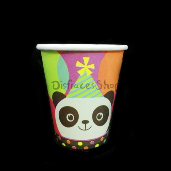 Dibujos Animados Panda Patrón Vajilla Cumpleaños Decoración
