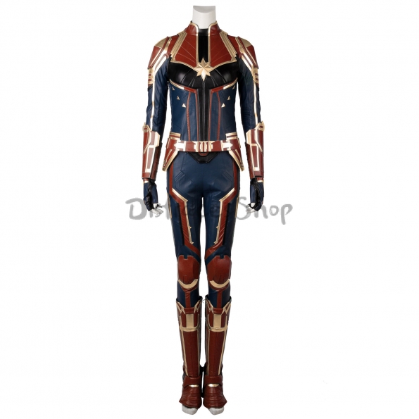 Disfraces de Capitán Marvel Traje de Cosplay de Cuero - Personalizado
