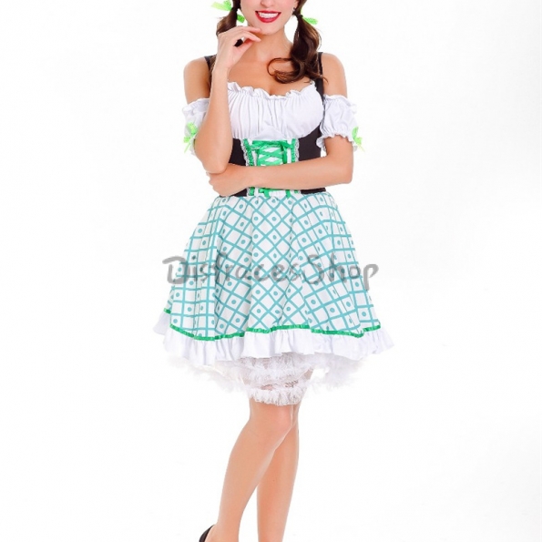 Disfraz Vestido de Sirvienta de Cerveza de Halloween para Mujer
