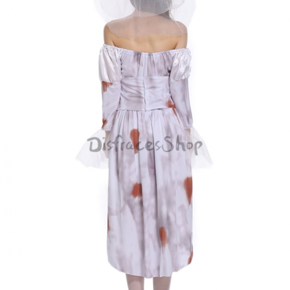 Disfraces de Novia de Zombies Uniforme de Terror Estilo para Mujer