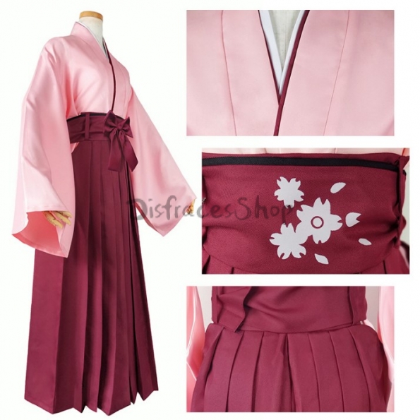 Disfraces de Kimono Okita Souji Halloween para Mujer