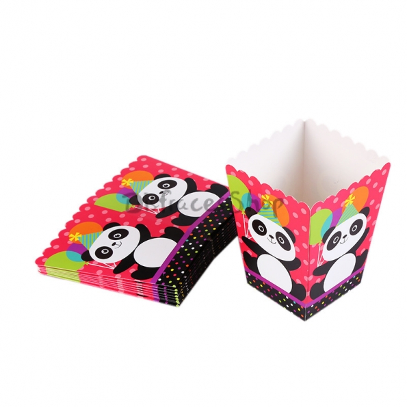 Dibujos Animados Panda Patrón Vajilla Cumpleaños Decoración