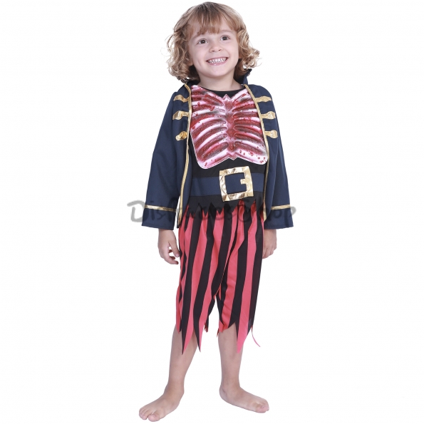 Disfraces de Esqueleto Pirata Ensangrentado Halloween para Niños