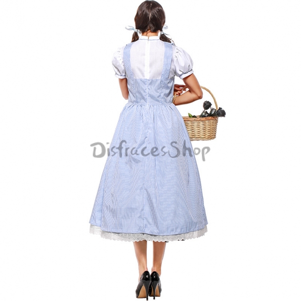Disfraces Heroína de Oz Dorothy Vestido de Halloween para Mujer