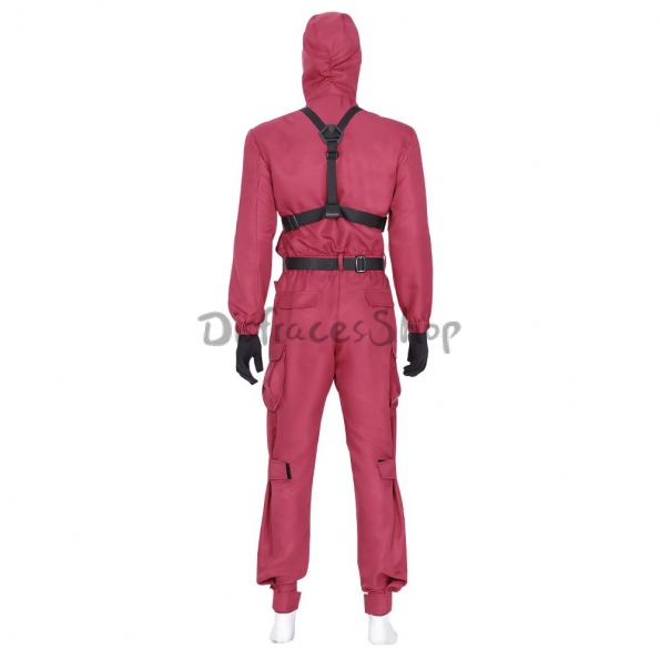 Disfraces de Cosplay de uniforme rojo de Juego del Calamar - Personalizado