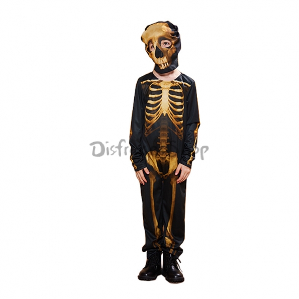 Disfraces de Calavera Impresa Traje  de Halloween para Niños