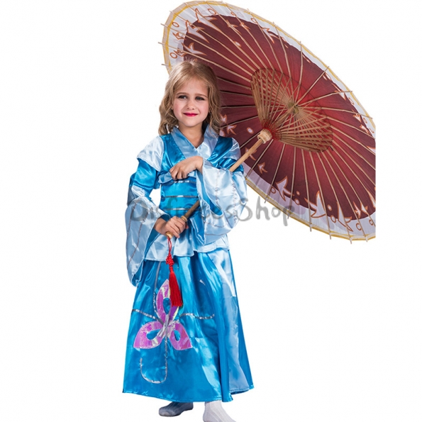 Disfraces de Geisha Japonesa Traje de Halloween para Niñas