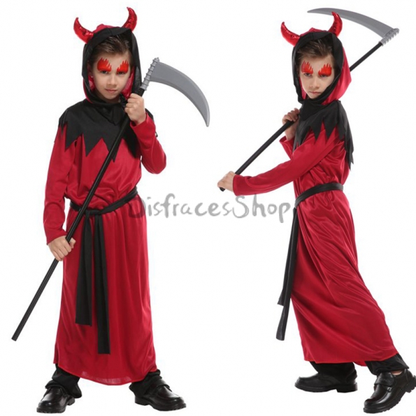 Disfraces de Ángel Diablo Halloween Rojo Equipo para Niños