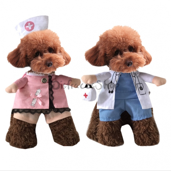 Disfraces de Halloween para Mascotas Traje de Enfermera Cos