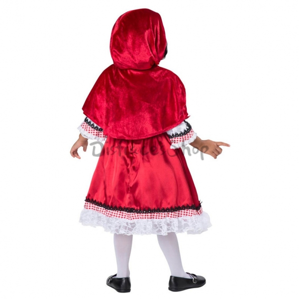 Disfraz Vestido de Sombrero Rojo Lindo de Halloween para Niños