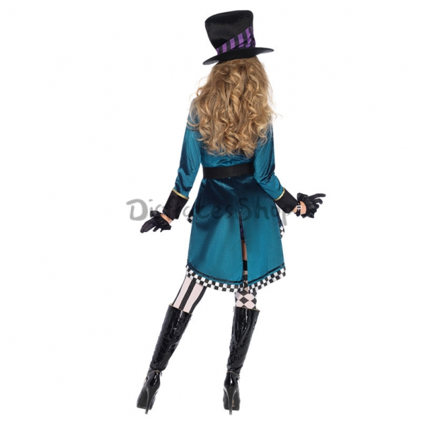 Disfraces Alicia en el País de las Maravillas Vestido de Mago de Halloween