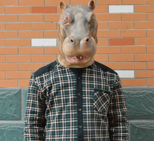 Máscara de Hipopótamo de Decoraciones de Halloween