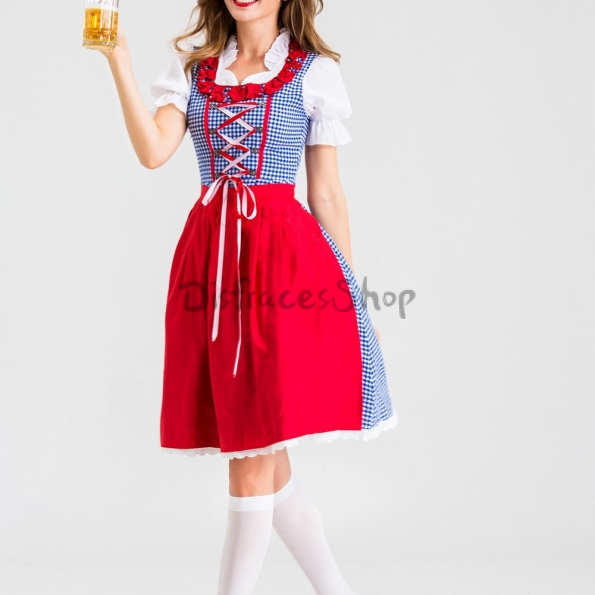 Disfraces Cerveza Alemana Vestido de Delantal de Halloween