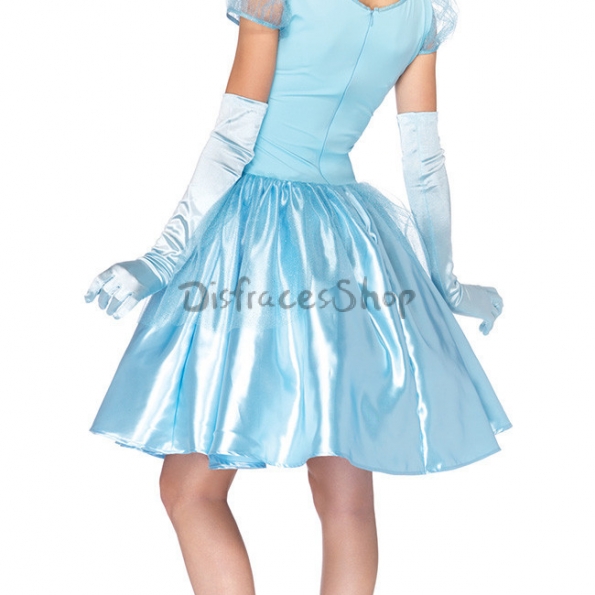 Disfraces Blancanieves  de Cenicienta Vestido de Halloween para Mujer