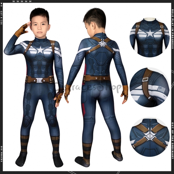 Disfraces infantiles de Capitán América Edición Soldado de Invierno - Personalizado