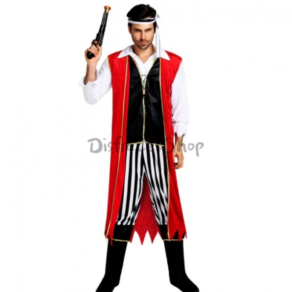 Disfraces de Capitán Garfio con Capa Estilo Rojo Cosplay