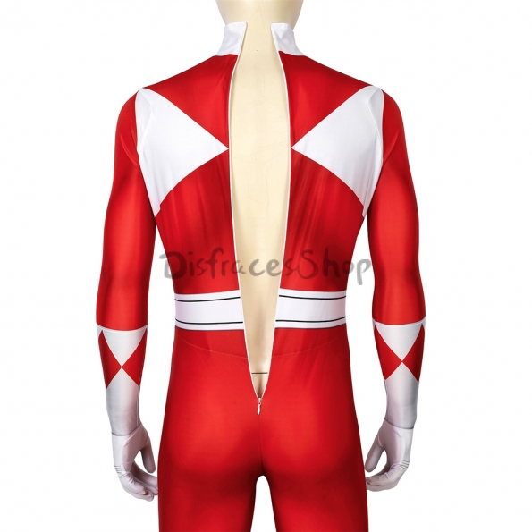 Disfraz de Power Rangers Ranger Rojo Blanco - Personalizado