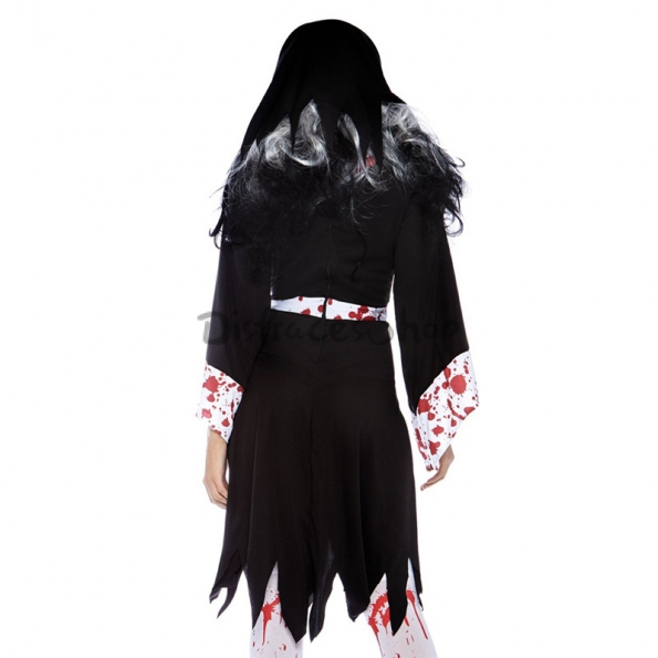 Disfraces Monja de Novia Fantasma de Miedo Uniforme de Halloween