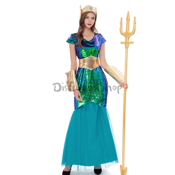 Disfraz Mitología Diosa Naga Sirena Ropa de Halloween Romano