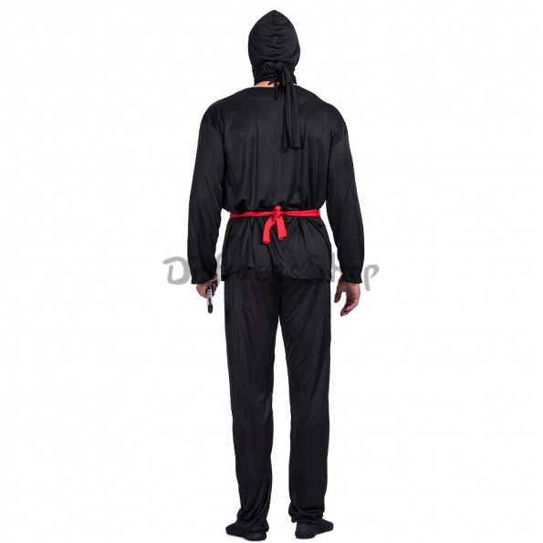 Disfraces Guerrero Ninja Traje Negro de Halloween para Hombre