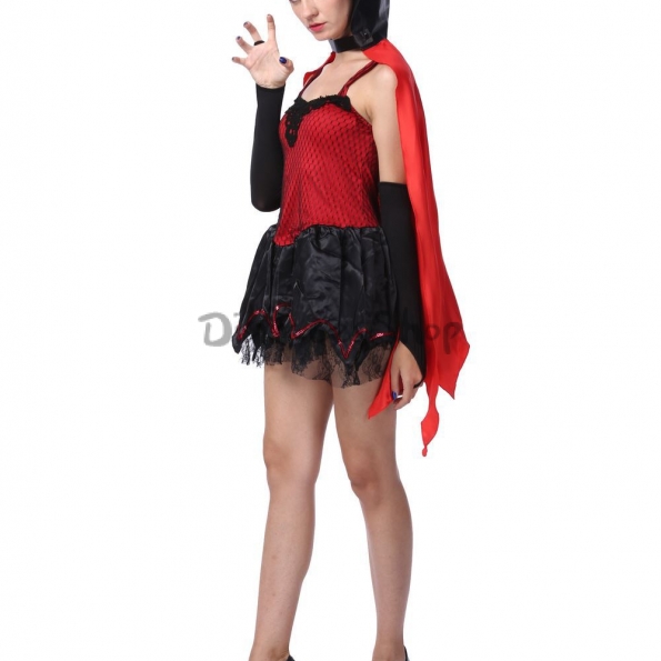 Disfraces de Vampiro en el Traje de Murciélago Nocturno con Capa de Halloween