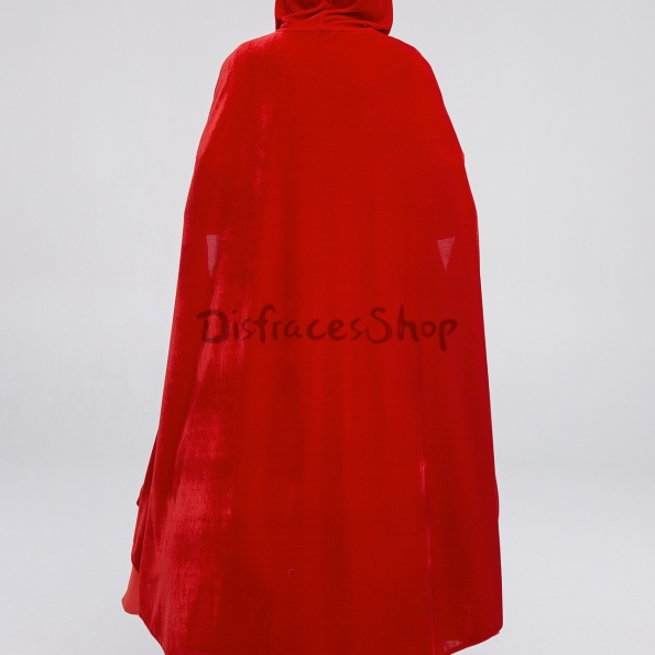 Disfraces Caperucita Roja de Halloween para Adultos Vestido