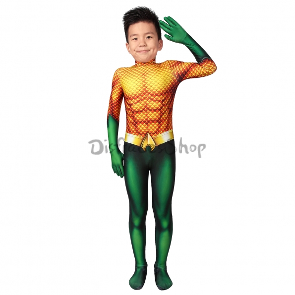 Disfraces de Aquaman Arthur Curry Spandex para Niños - Personalizado