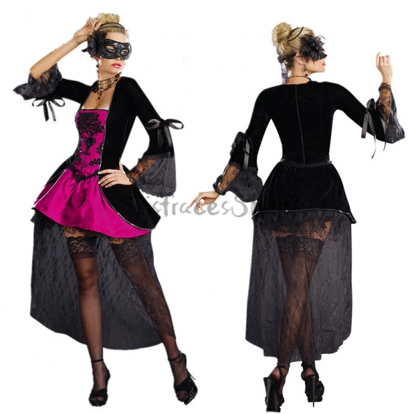 Disfraces Papel de Guerrera Reina del Baile de Halloween para Mujer