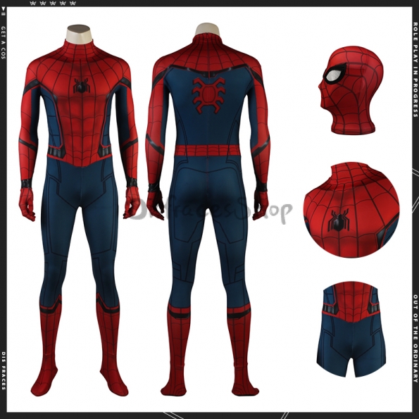 Disfraz de Spiderman Cosplay con Estampado de Guerra Civil - Personalizado