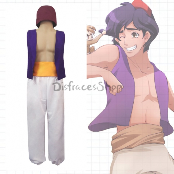 Disfraces de Príncipe Aladdin Traje de Halloween para Hombre