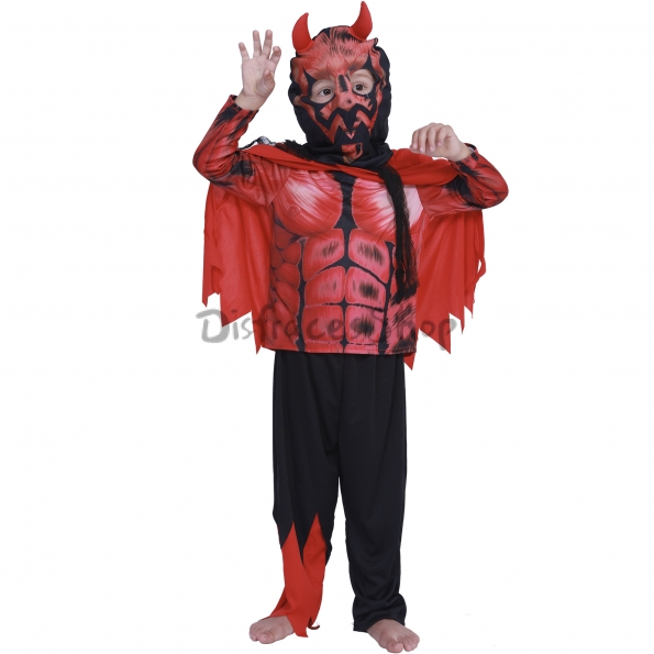 Disfraces de Diablo Rojo Pequeña Ropa de Halloween para Niños