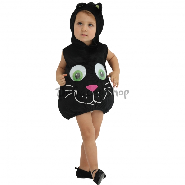 Disfraces de Gato Traje de Bebé Ojos Grandes de Halloween para Niños