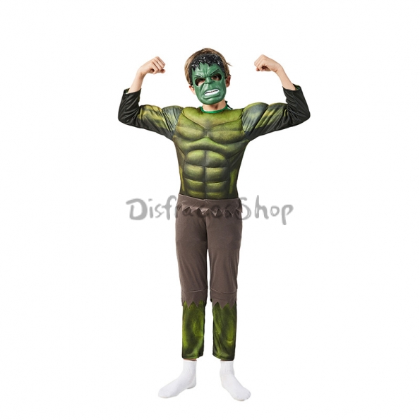 Disfraz Superhéroe Traje de Hulk de Halloween para Niños