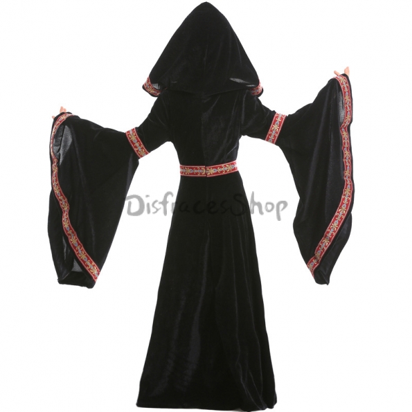Disfraz de Medieval con Estampado de Cintura Negra para Niña