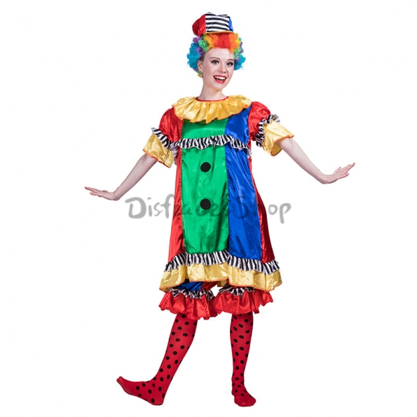Disfraces de Payaso Colorido Hermoso Traje Halloween
