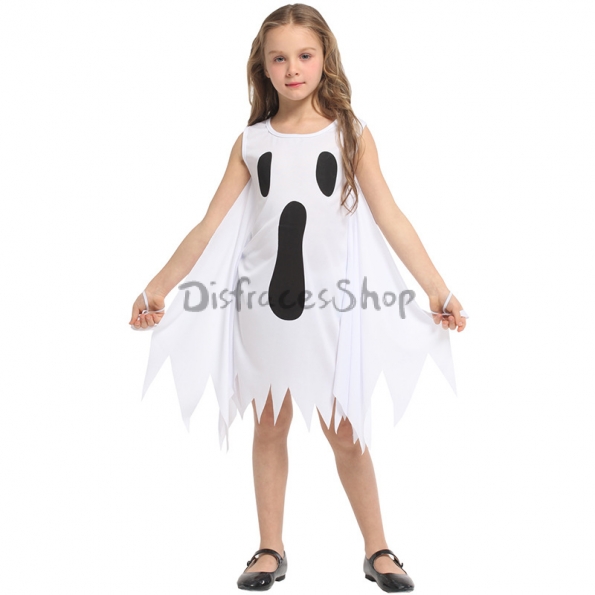 Disfraz de Esqueleto Vestido Blanco para Niñas