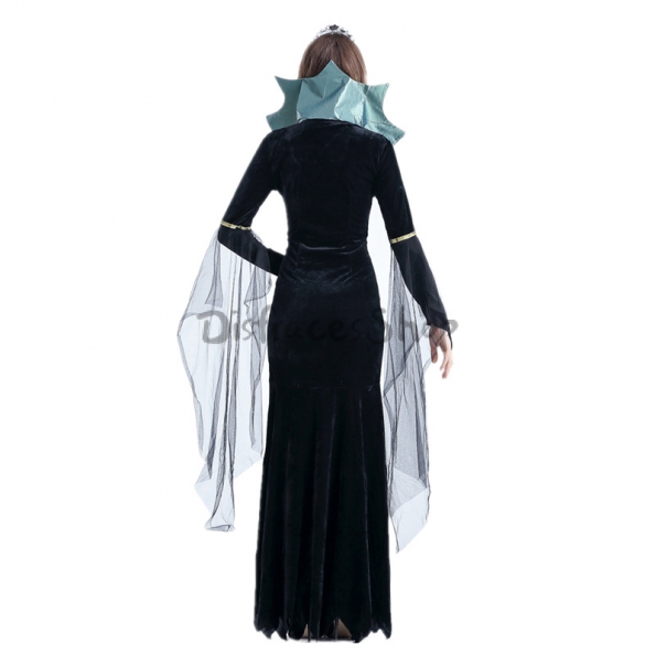 Disfraces Bruja Malvada Vestido Negro Halloween para Mujer