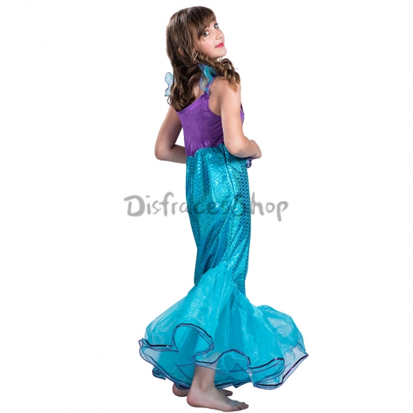 Disfraces de Princesa Sirena de Vestido Halloween para Niñas