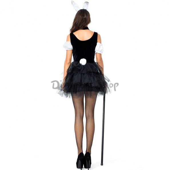 Disfraces Bunny Girl con Falda Tutú y Bastón Incluido de Halloween para Mujer