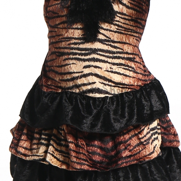 Disfraces de Animales  Vestido de Tigre de Halloween para Niñas