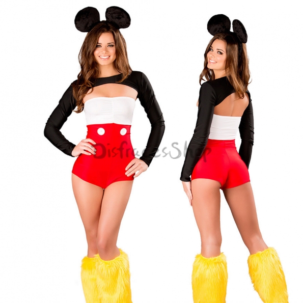 Disfraces de Mickey Mouse Animal Uniforme de Halloween para Mujer
