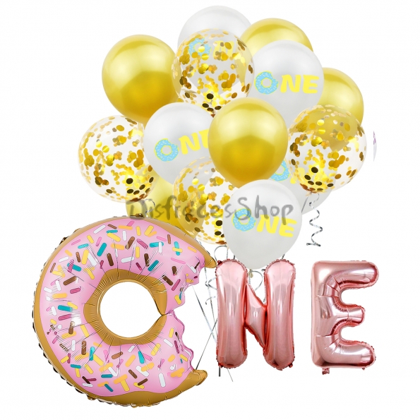 Donut Un Bebé de 1 Año Globos de Cumpleaños