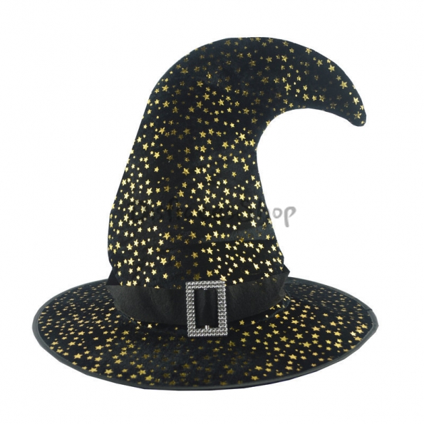 Sombrero de Bruja con Pentagrama de Decoraciones de Halloween