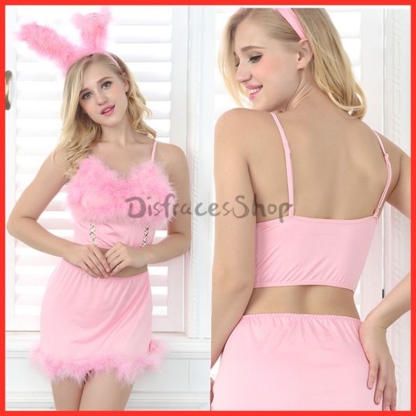Disfraz Uniforme de Juego Pink Bunny de Halloween